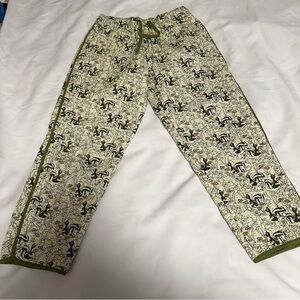 Disney bamby design Cream and Black Patterned Joggers